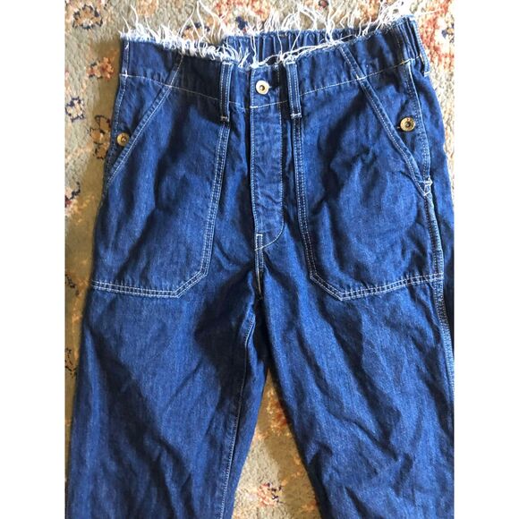 Levi's Free People Stay Loose Distressed Fringe Straight Leg Jeans, size 29 - Picture 4 of 5